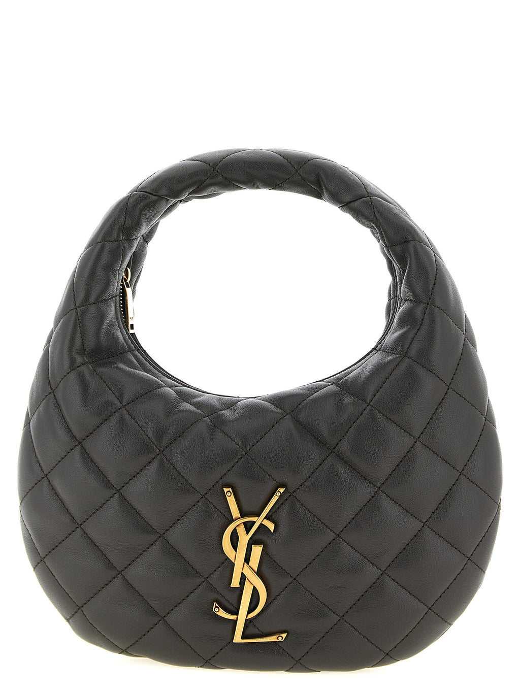 Saint Laurent Brown Lamb Leather Handbag