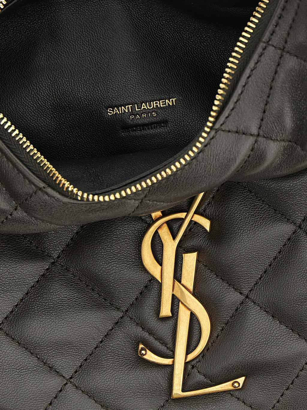 Saint Laurent Brown Lamb Leather Handbag