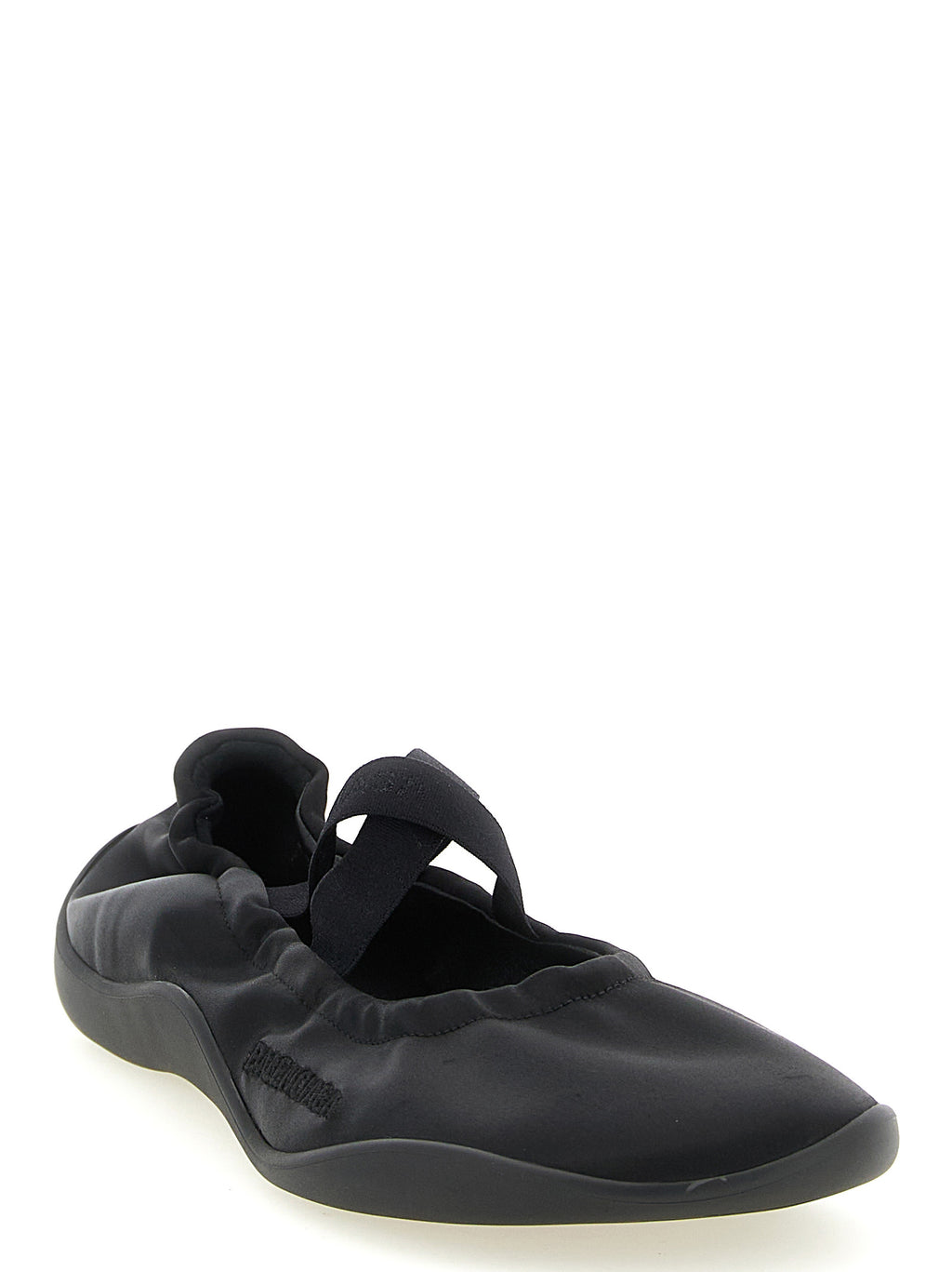 Balenciaga Black Polyester Ballet Flats