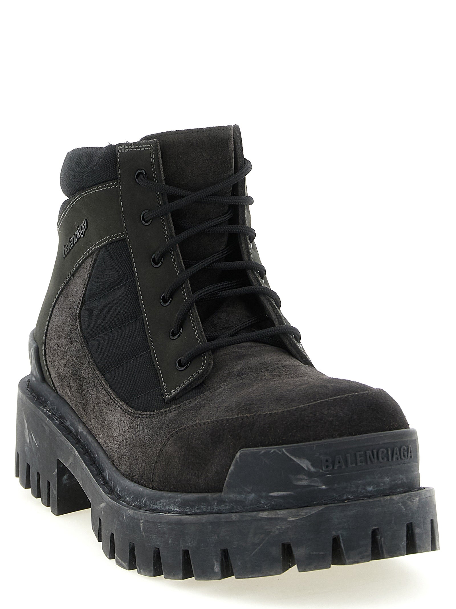Balenciaga Brown Calfskin Ankle Boots