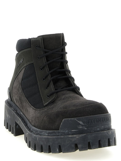Balenciaga Brown Calfskin Ankle Boots