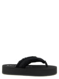 Balenciaga Black Viscose Slides