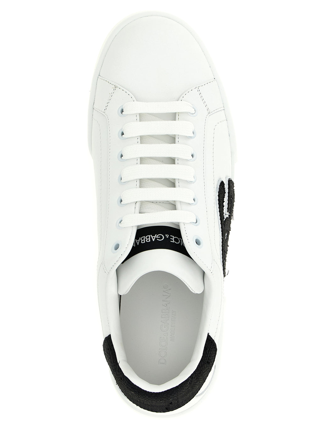 Dolce & Gabbana Bicolor Calfskin Low Top Sneakers