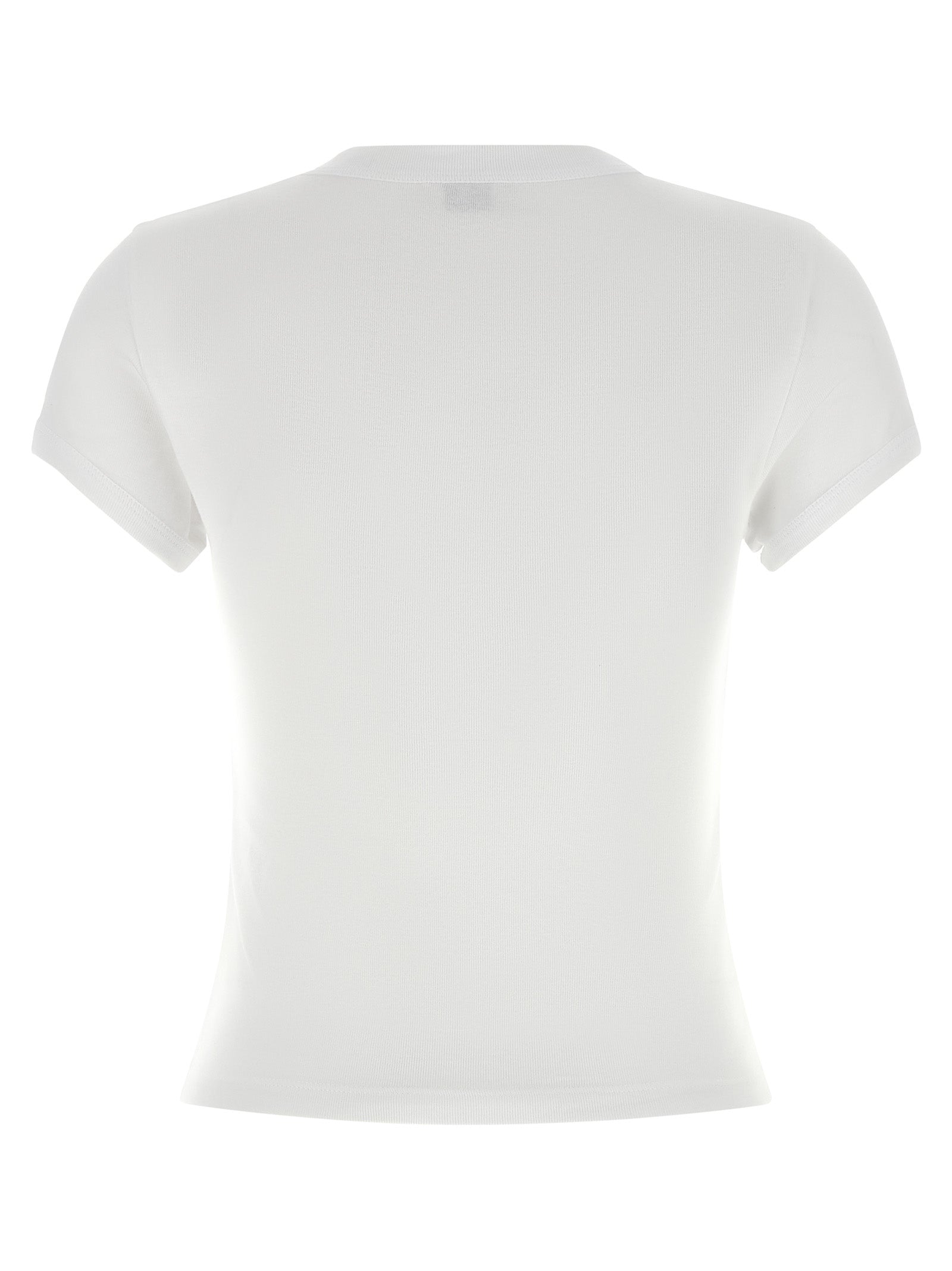 Saint Laurent White Cotton T-Shirt