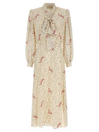 Valentino Garavani Multicolor Silk Midi Dress