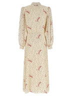 Valentino Garavani Multicolor Silk Midi Dress