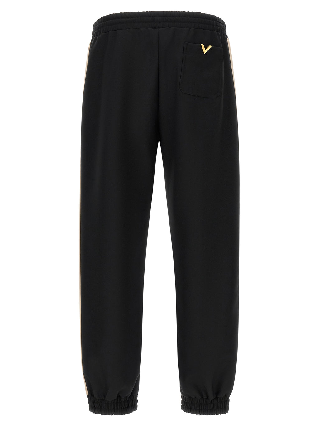 Valentino Garavani Black Polyester Athletic Pants
