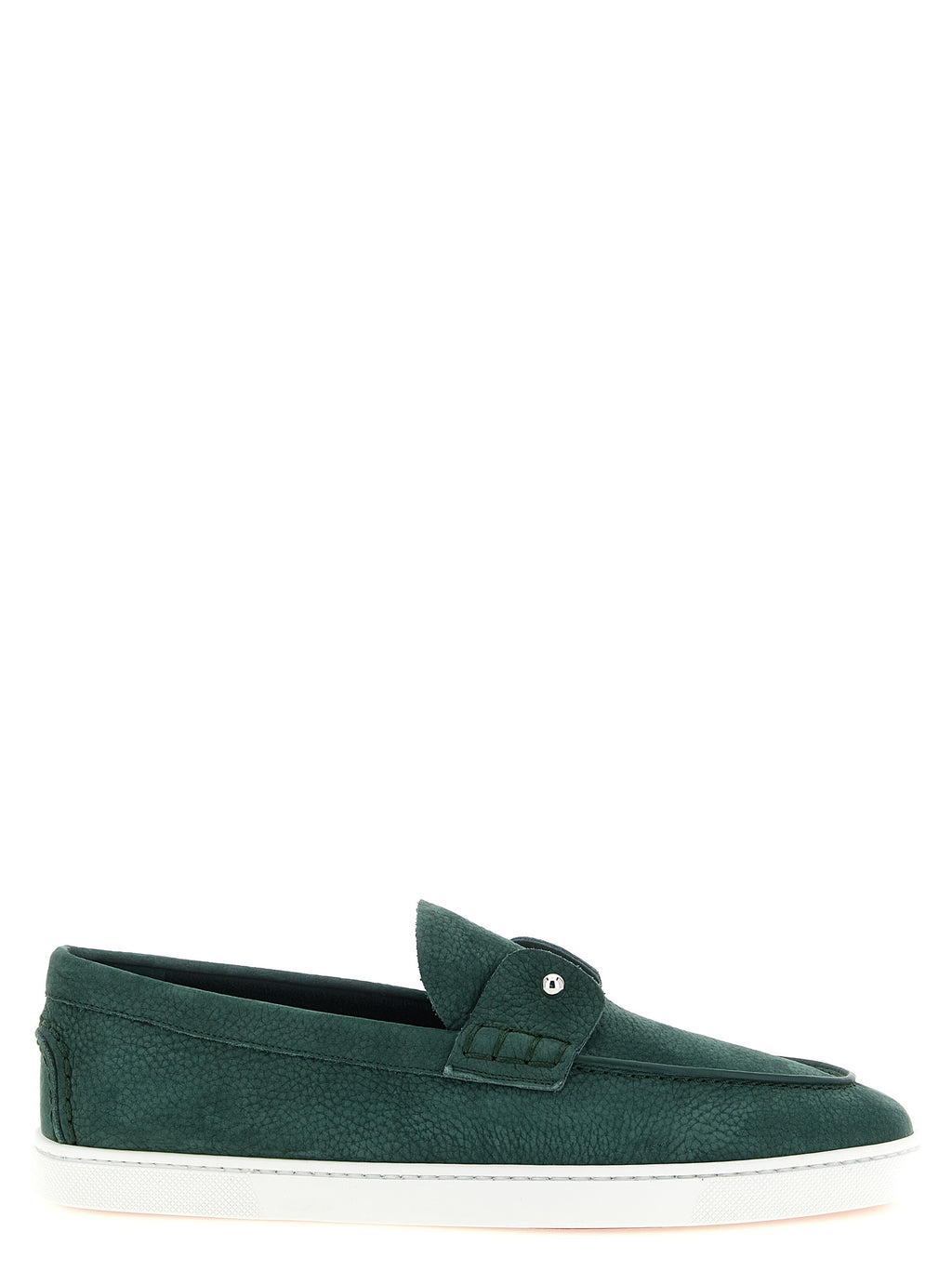 Christian Louboutin Bicolor Calfskin Slip-On Loafers