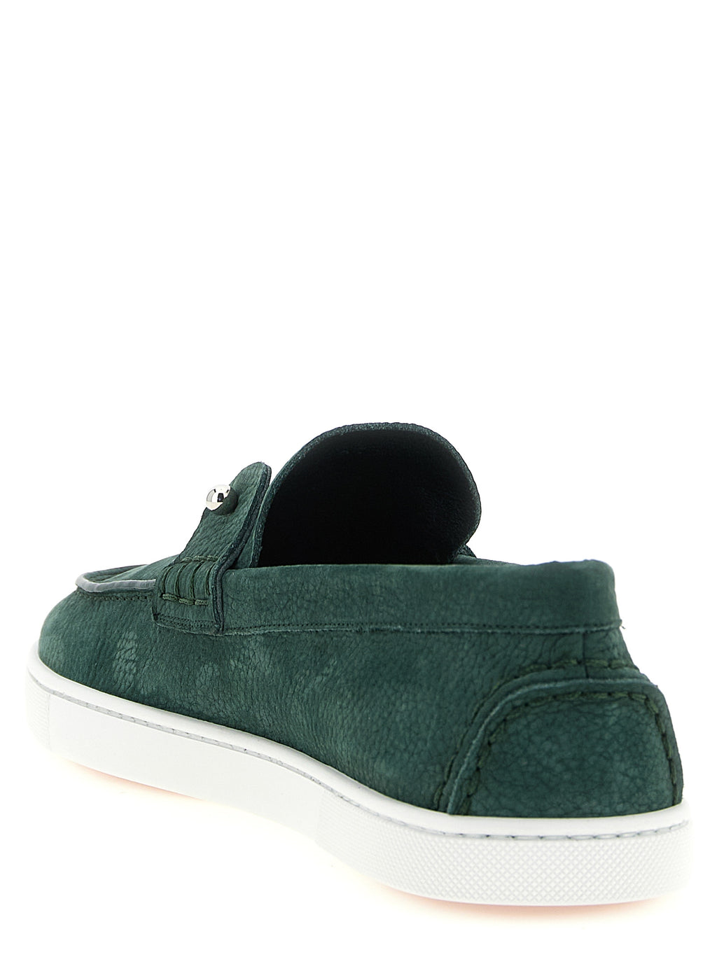 Christian Louboutin Bicolor Calfskin Slip-On Loafers