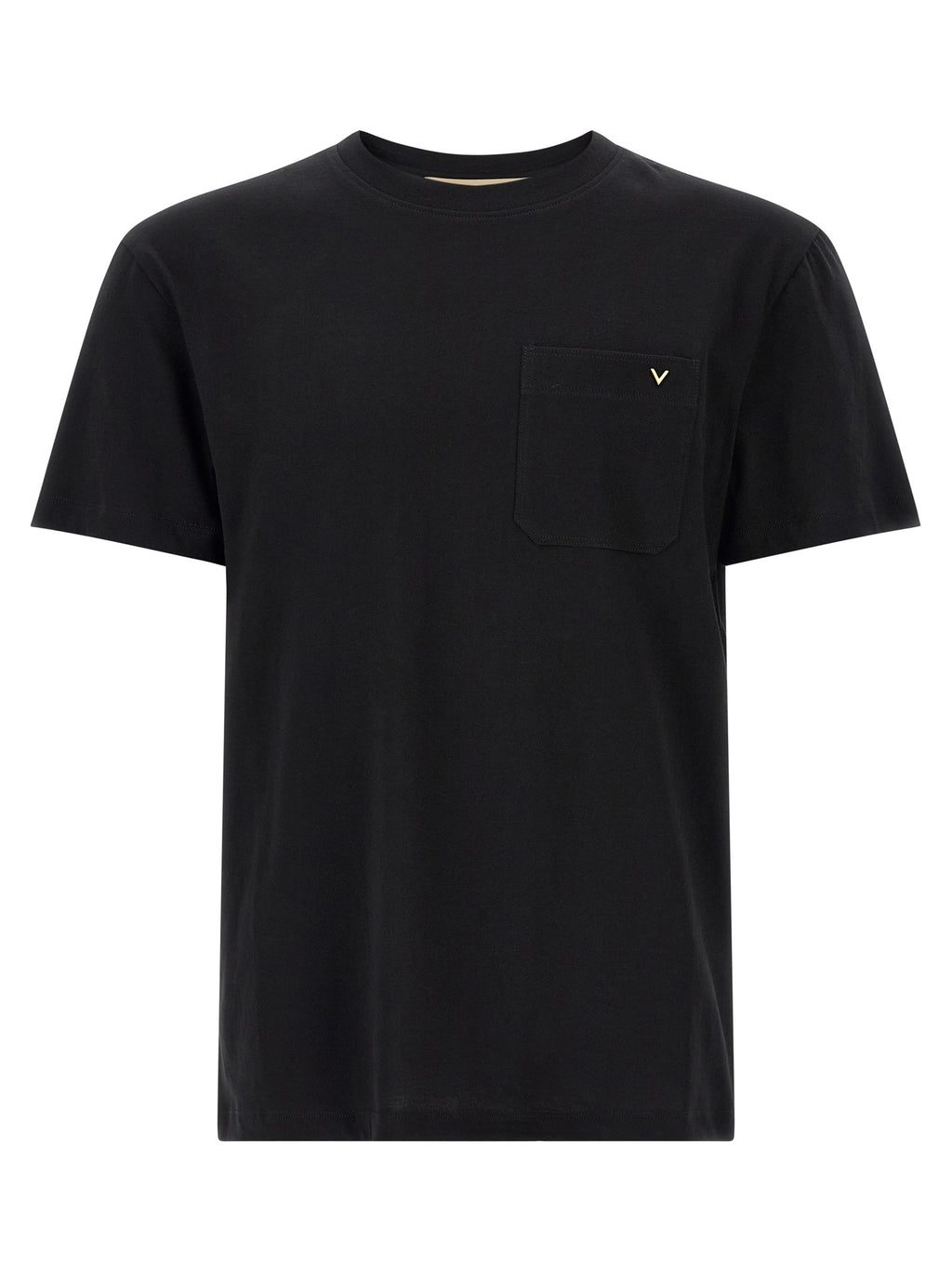 Valentino Garavani Black Cotton T-Shirt