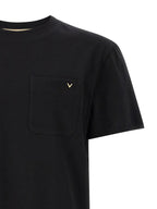 Valentino Garavani Black Cotton T-Shirt