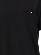 Valentino Garavani Black Cotton T-Shirt