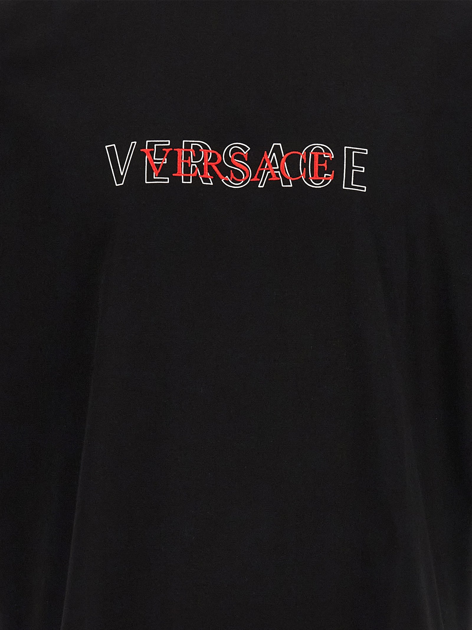 Versace Black Cotton T-Shirt