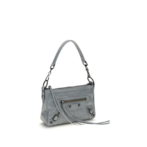 Balenciaga Gray Lamb Ovis Aries Shoulder Bag