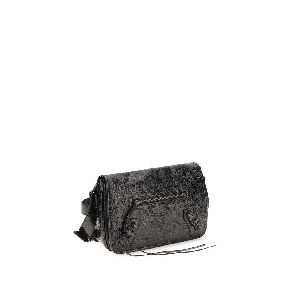 Balenciaga Black Lamb Ovis Aries Shoulder Bag