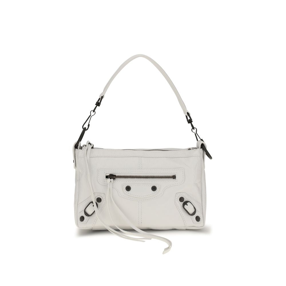 Balenciaga White Lamb Ovis Aries Shoulder Bag