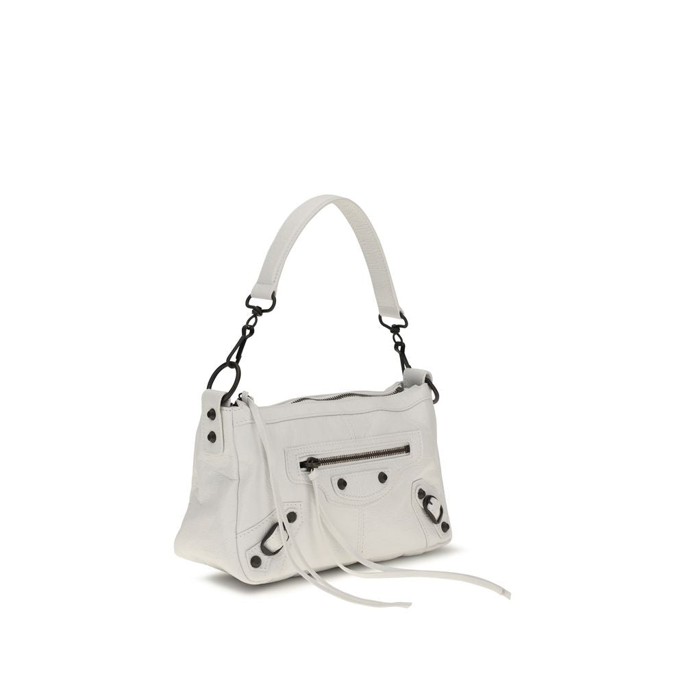 Balenciaga White Lamb Ovis Aries Shoulder Bag