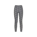 Versace Black Elastane Leggings