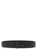 Tom Ford Black Calfskin Belt