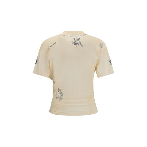 Balenciaga Beige Cotton T-Shirt