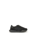 Dolce & Gabbana Black Calf Leather Bos Taurus Chunky Sneakers