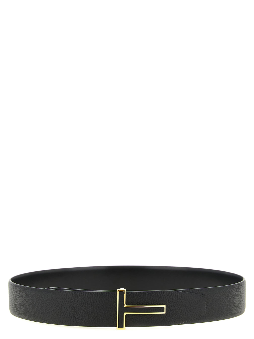 Tom Ford Black Calfskin Regular Belt
