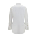 Balmain White Cotton Dress Shirt
