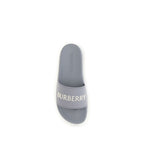 Burberry Gray Rubber Slides