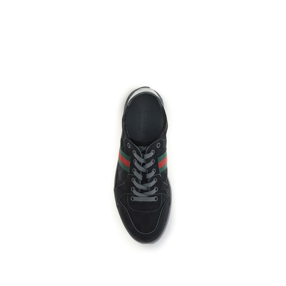 Gucci Black Fabric Athletic Sneakers