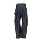 Balenciaga Blue Wool Oves Aries Cargo Pants