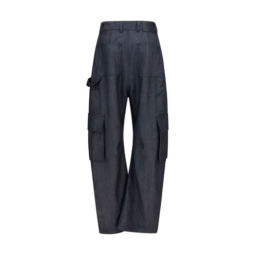 Balenciaga Blue Wool Oves Aries Cargo Pants