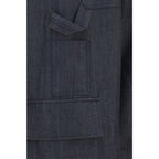 Balenciaga Blue Wool Oves Aries Cargo Pants