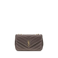Saint Laurent Gray Lamb Ovis Aries Shoulder Bag
