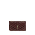 Saint Laurent Bordeaux Lamb Ovis Aries Shoulder Bag