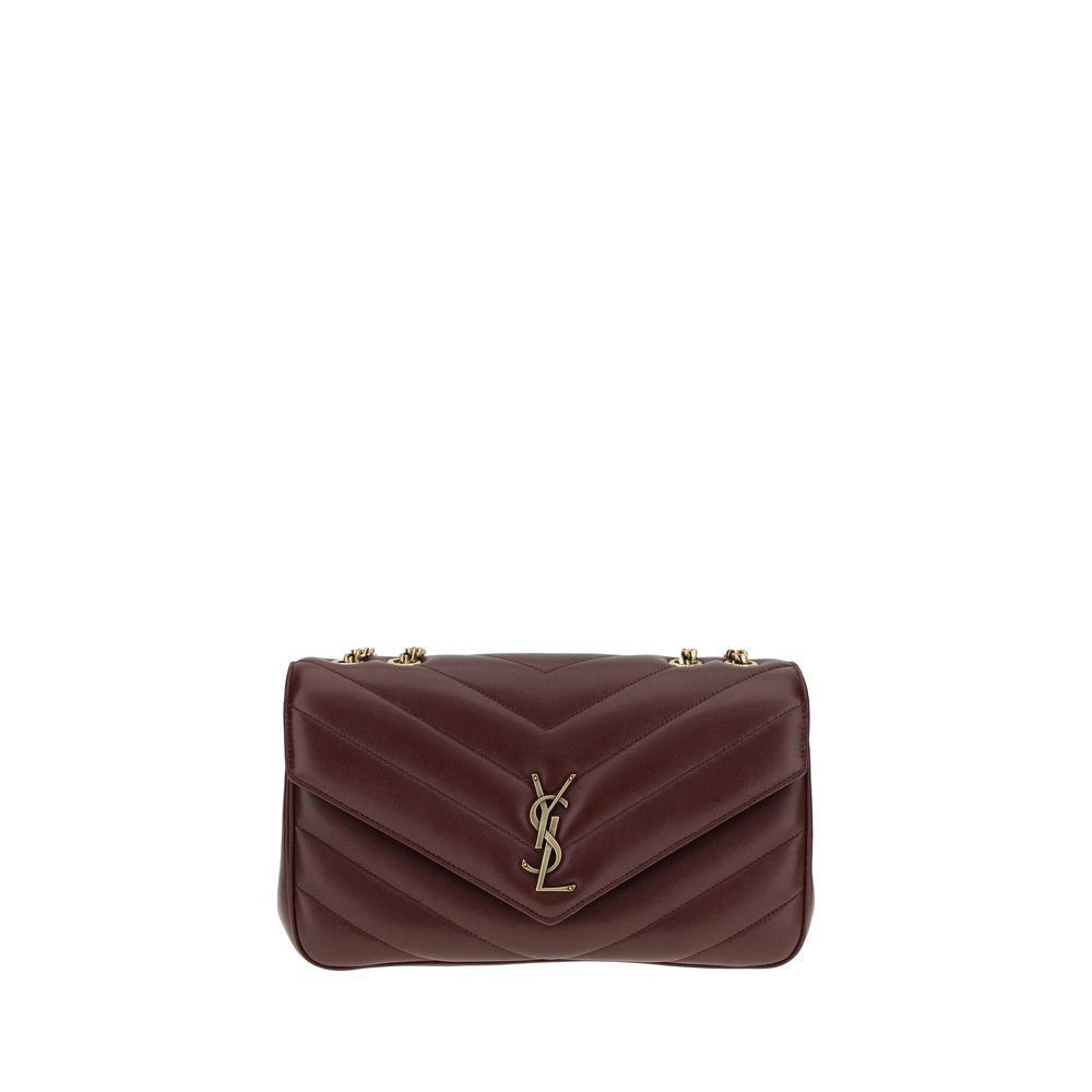 Saint Laurent Bordeaux Lamb Ovis Aries Shoulder Bag