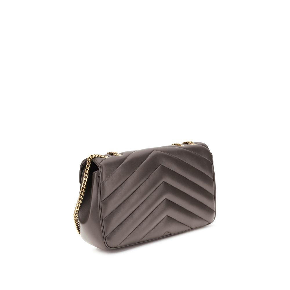 Saint Laurent Gray Lamb Ovis Aries Shoulder Bag
