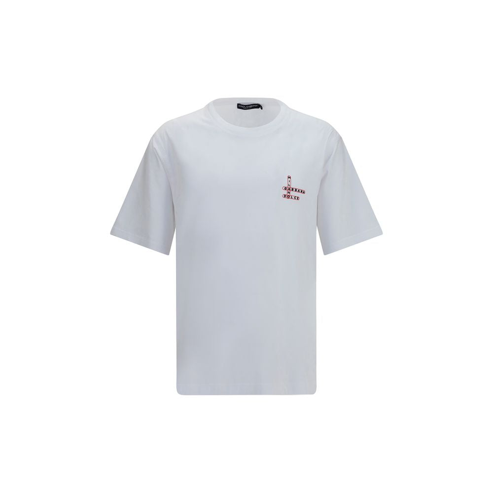 Dolce & Gabbana White Cotton T-Shirt