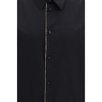 Burberry Black Cotton Dress Shirt