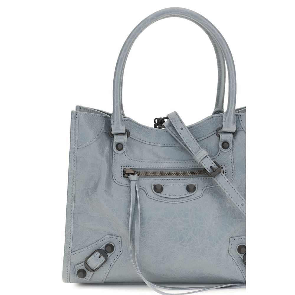 Balenciaga Blue Lamb Ovis Aries Shoulder Bag