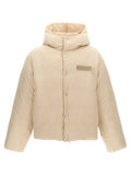 Jacquemus White Polyamide Full-Length Jacket