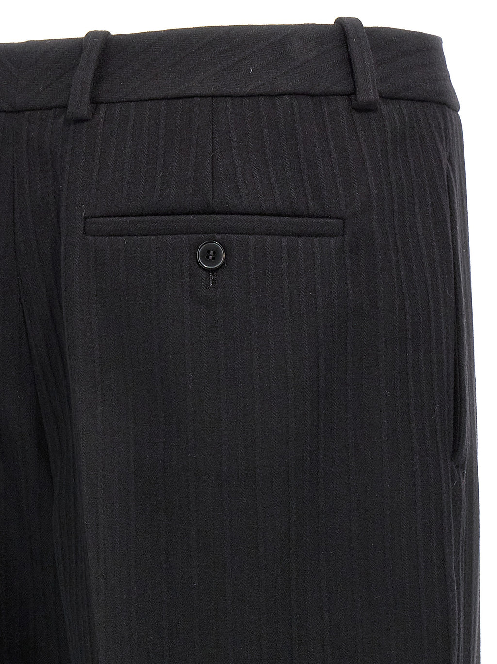 Saint Laurent Black Wool Dress Pants