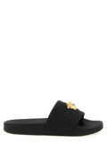 Versace Black Glass Slides