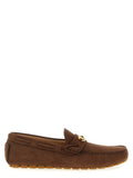 Valentino Garavani Brown Calfskin Slip-On Loafers