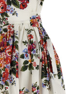 Dolce & Gabbana White Cotton Midi Dress