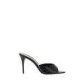 Saint Laurent Black Lamb Ovis Aries Stiletto Heel Sandals