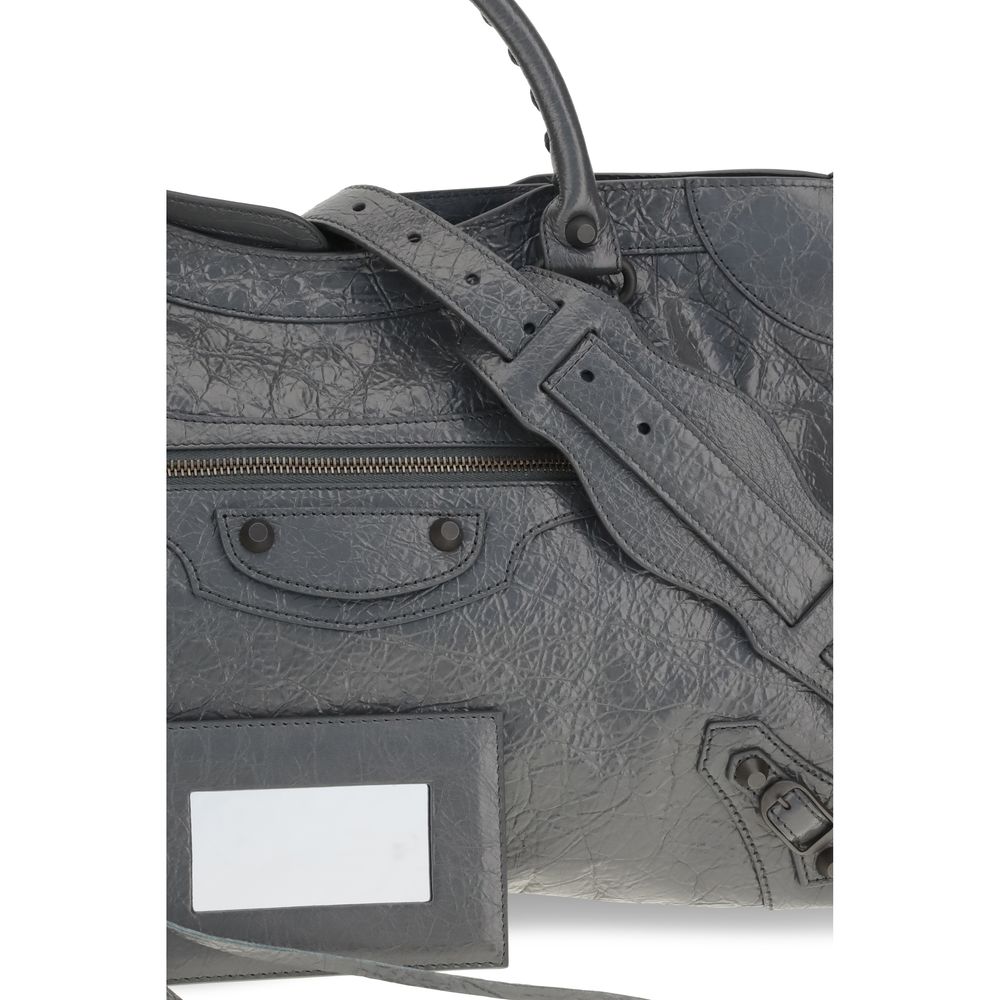 Balenciaga Gray Lamb Ovis Aries Shoulder Bag