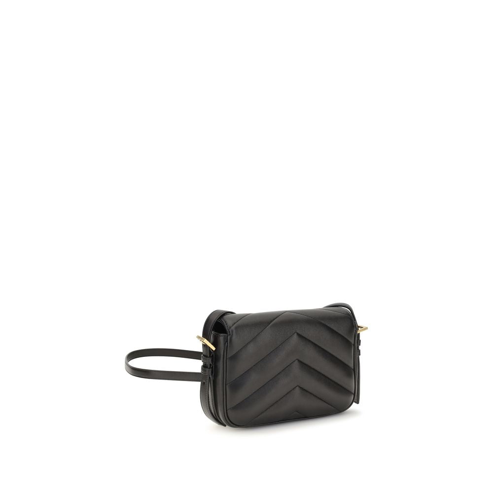 Saint Laurent Black Lamb Ovis Aries Shoulder Bag