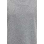 Balmain Gray Cotton T-Shirt