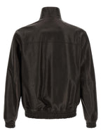 Valentino Garavani Black Calfskin Leather Jacket