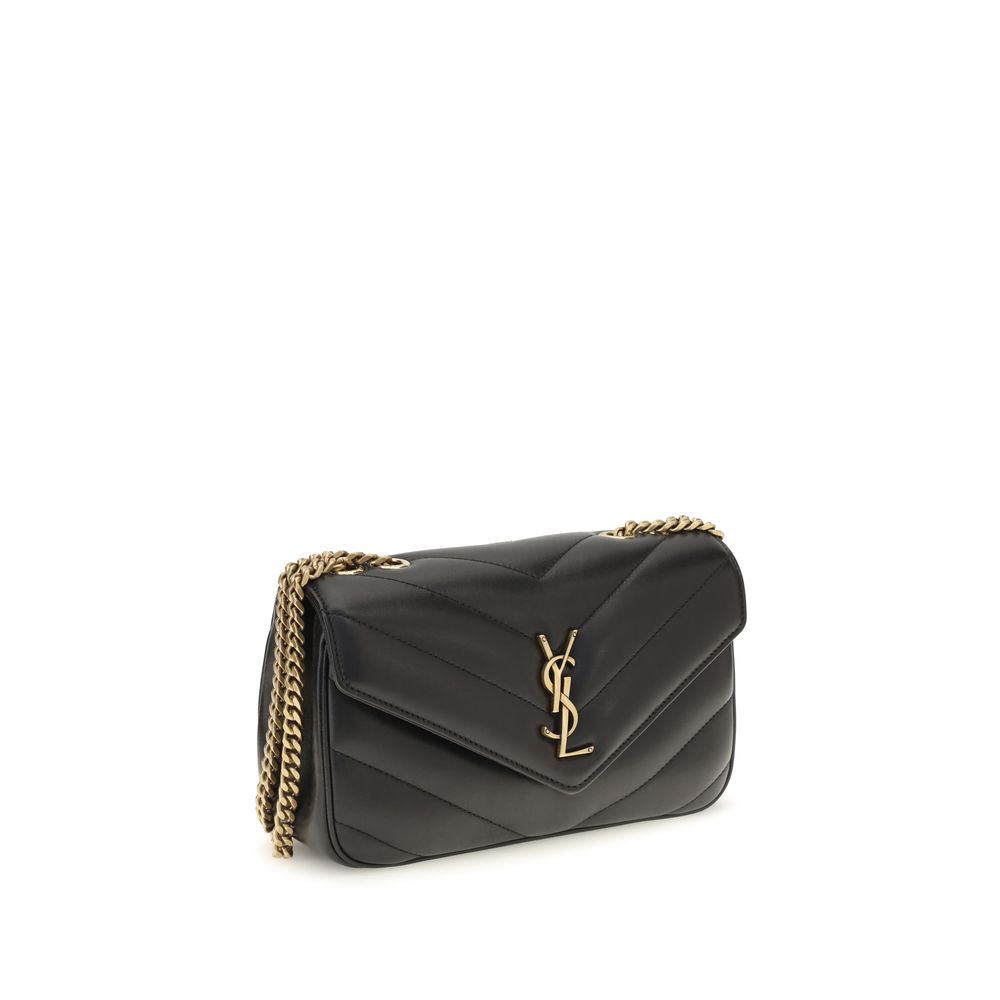 Saint Laurent Black Lamb Ovis Aries Shoulder Bag